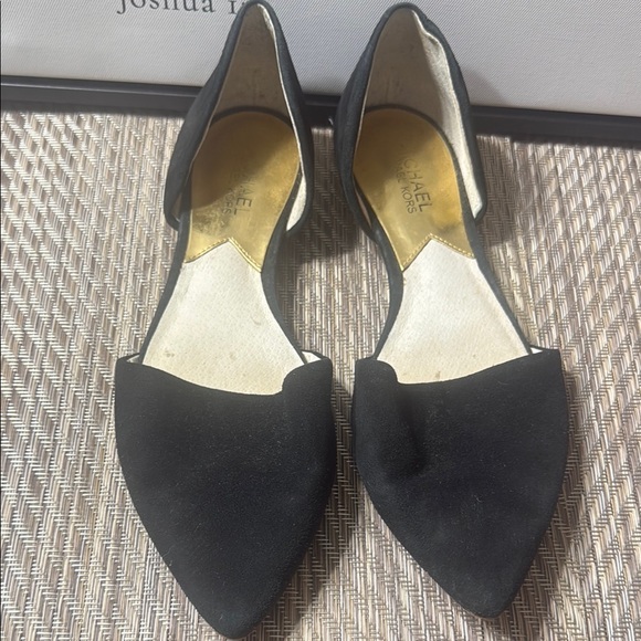 Michael Kors Shoes - Michael Kors Black D'Orsay Flats with Suede Finish Women SZ 7.5 Box1